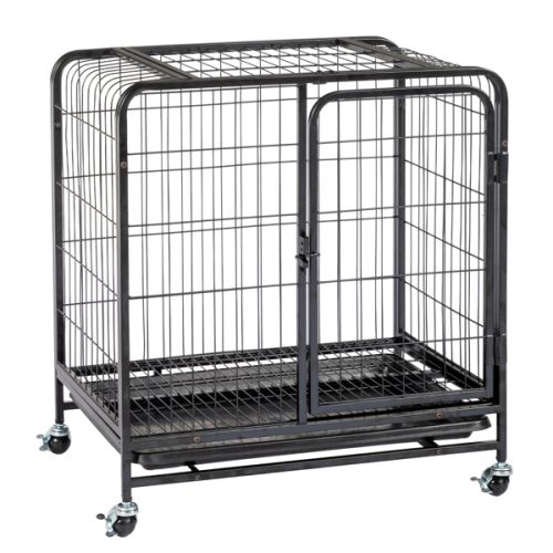 62x44x66cm Assembled Square Tube Wire Black Cat And Dog Cage 62x44x66cm Assembled Square Tube Wire Black Cat And Dog Cage
